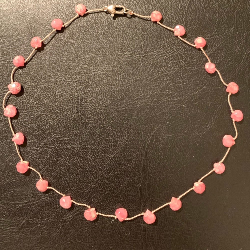 Semi-precious tear prop necklace